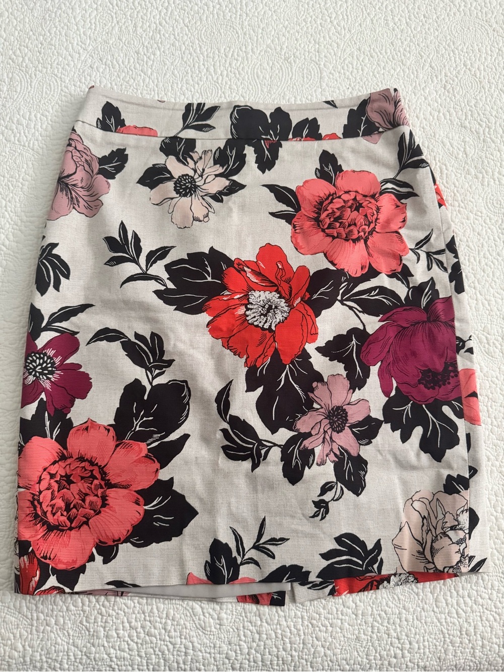 Ann Taylor Floral Pencil Skirt, Petite 6